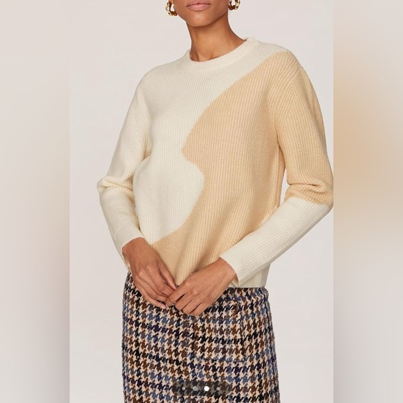 NWOT Derek Lam Collective RTR Design Collective Two Tone Sweater - Picture 3 of 9